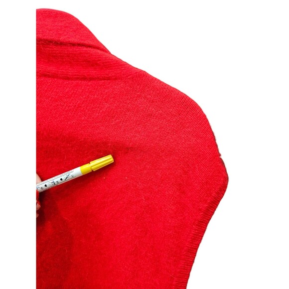 Rafaella 2X Fuzzy Angora Rabbit Hair Lambswool Vest Cardigan Sleeveless Sweater - Picture 6 of 14